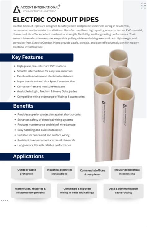 PVC Electrical Conduit Pipes - Pvc Electrical Conduit Pipe 1/2" Trader ...