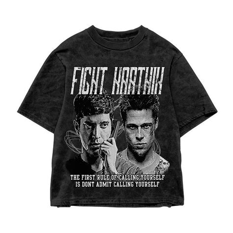 FIGHT KARTHIK ACID WASHED TEE – Kachumber