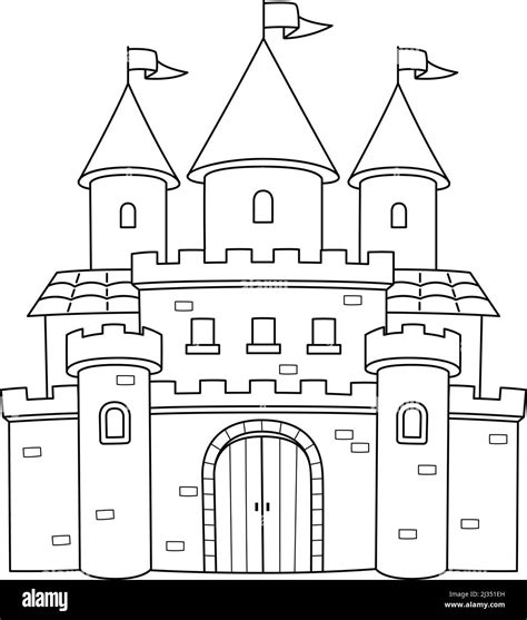 Printable Kids Coloring Pages Castle