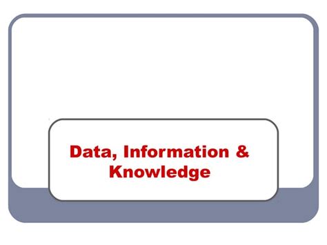 Difference Between Data Information Knowledge 的图像结果