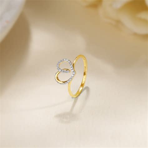 Heartfelt Sparkle 14KT Gold & Diamond Ring