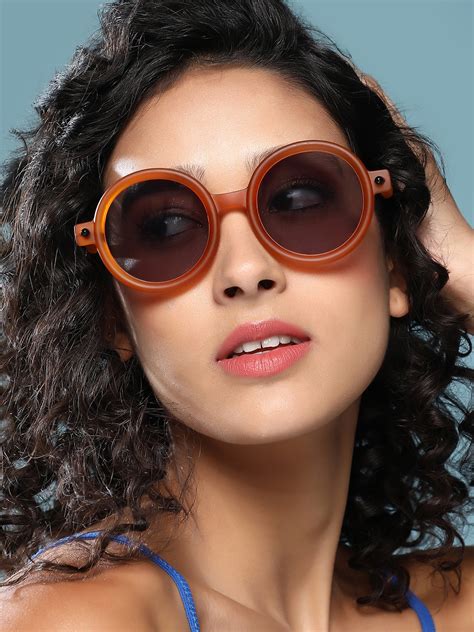 Buy The Corsica Round Sunglass - Sienna Brown in India at Best Price ...