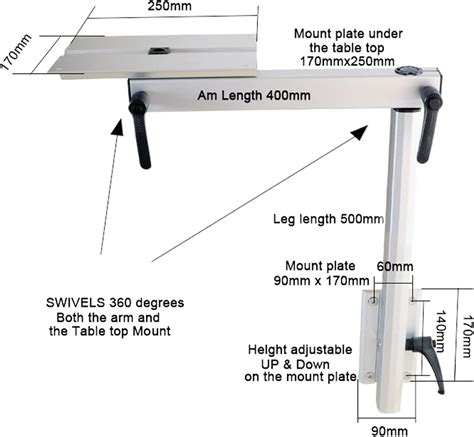 Buy Goyappin Removable Table Leg RV Accessories Laptop Table Leg ...