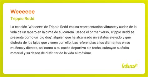 Significado de la canción WEEEEEE (Trippie Redd) - LETRAS.COM