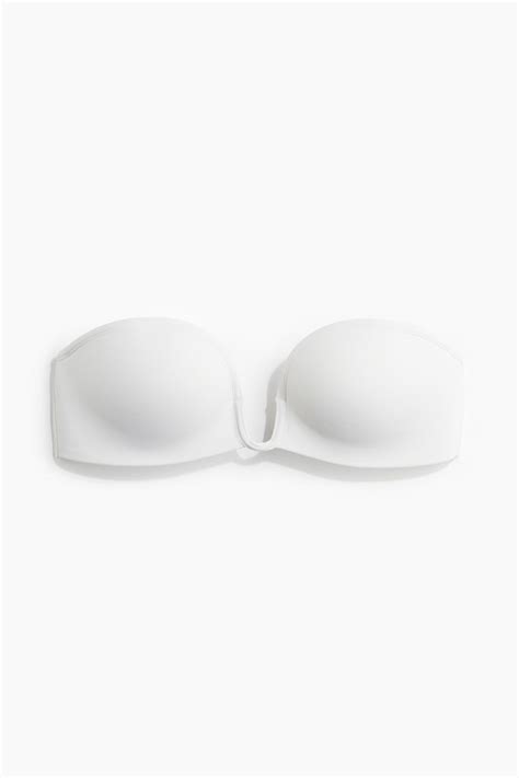 Non-wired push-up balconette bra - White - Ladies | H&M IN