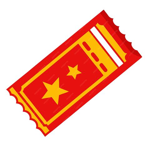 Red raffle ticket clipart vector art and illustration | Premium AI ...