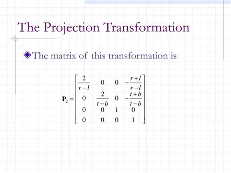 Image result for Matrix Back Projection