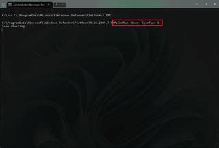 Image result for Windows Antivirus Scan Using Command Prompt