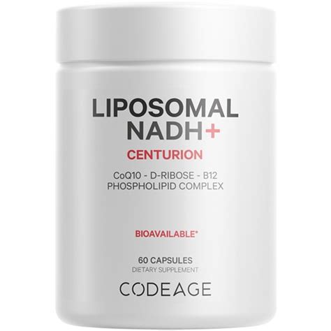 Codeage Liposomal NADH+ -Nicotinamide Adenine Dinucleotide - COQ10 ...