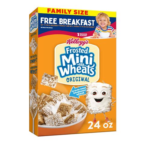 Kellogg's Frosted Mini-wheats Cold Breakfast Cereal, High-fiber, Whole ...