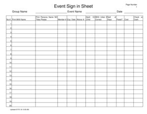 18 Printable Medical Sign In Sheet Forms and Templates - Fillable ...