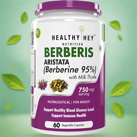 Buy Berberis Berberine, Support Healthy blood glucose levels 95% with ...