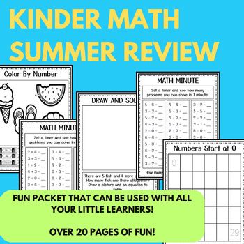 Image result for Summer Math Packet
