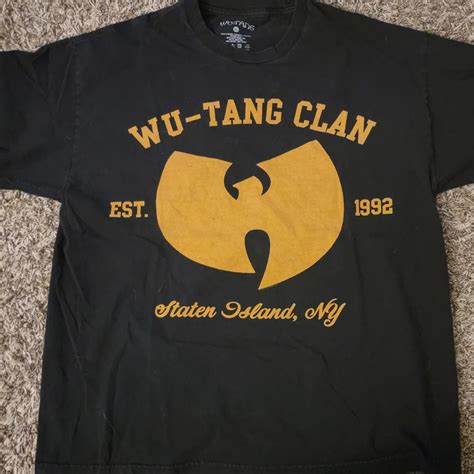 Wu Tang Clan T Shirt XL Men's Black Short Sleeve... - Depop