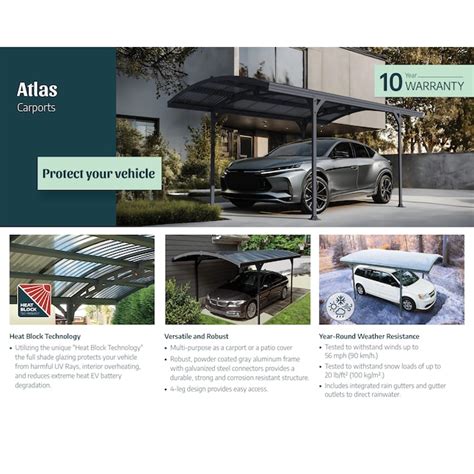 Canopia by Palram 10-ft W x 16-ft L x 7.84-ft H Gray Frame/S.Gray ...