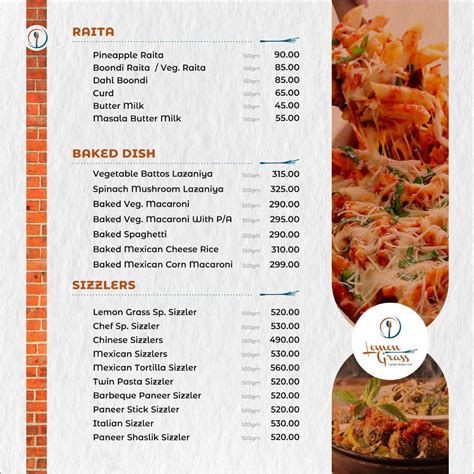 Menu at Lemon Grass Garden Restaurant, Surat