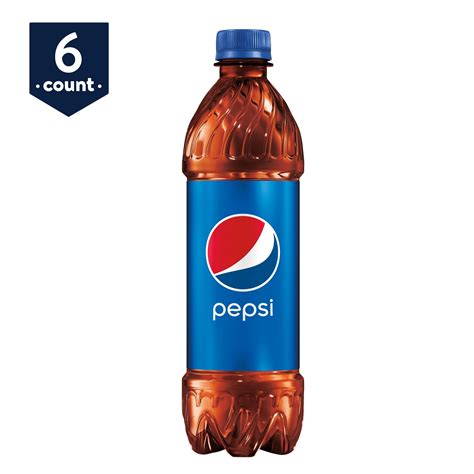 Pepsi Soda, 16.9 oz Bottles, 6 Count - Walmart.com