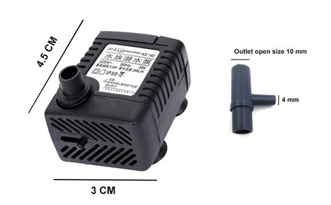 Jainsons Pet Products Mini Water Fountain WP3200 Submersible Aquarium ...