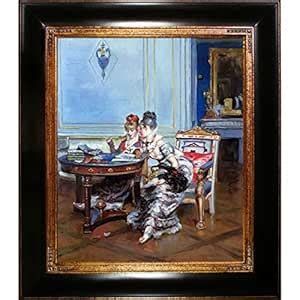 overstockArt La Pastiche Confidences by Boldini Artwork with Opulent ...