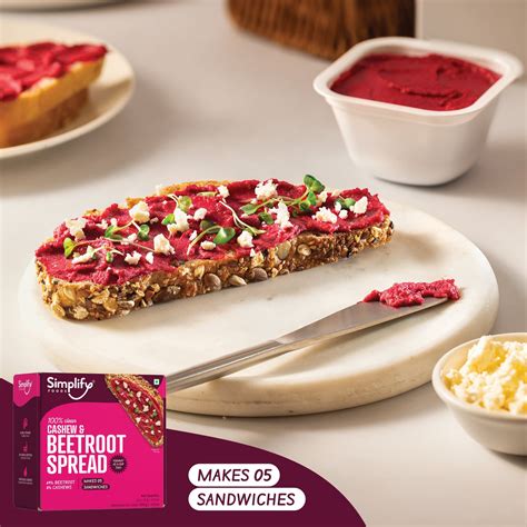Cashew & Beetroot Spread – Simplify | 100% Clean Foods