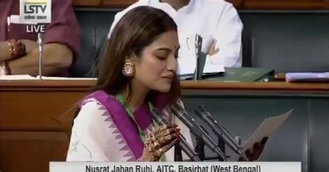 ‘I represent an inclusive India’: TMC MP Nusrat Jahan hits back after ...