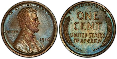 Images of Lincoln Cent (Wheat Reverse) 1916 1C, BN - PCGS CoinFacts