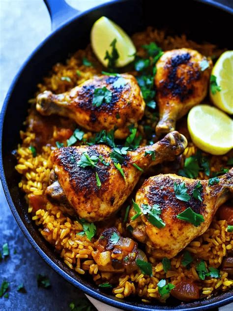 Easy One-Pot Spanish Chicken and Rice Skillet for Families