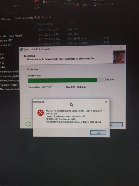 Image result for Unarc Dll Error Code 12