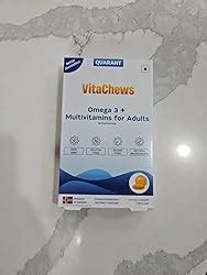 QUARANT VitaChews Omega 3 Fish Oil 500 mg + Multivitamin, 30 Sugar Free ...