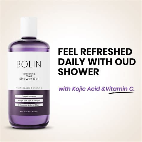 Oud Body Wash with Kojic & Vitamin C | Glow & Cleanse – Bolin