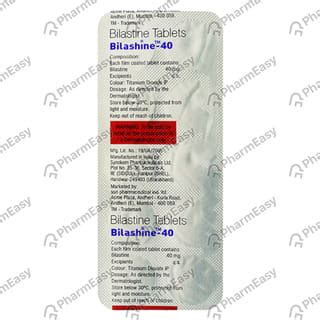 Bilashine 40 Tablet: Uses, Side-effects, Price, Dosage & More Info ...