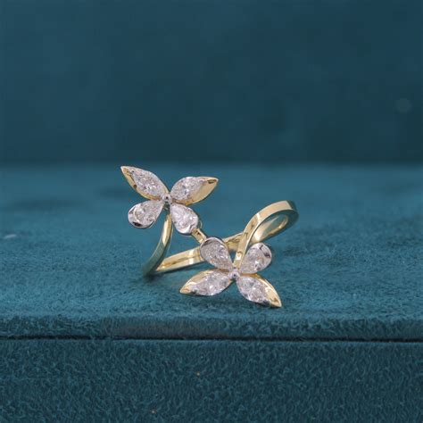 Flame Diamond Engagement Ring – Firefly Diamonds