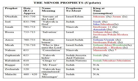 The Minor Prophets – Summary Of The 12 Minor Prophets – The Bible Brief