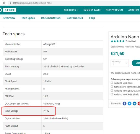 Battery for Arduino Nano - General Guidance - Arduino Forum
