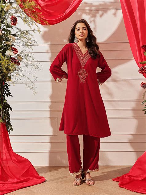 Velvet Kurta Set – STREET NINE FASHIONS