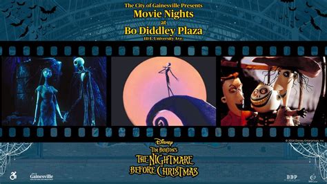 Movie Night at Bo Diddley Plaza featuring Disneys The Nightmare Before ...