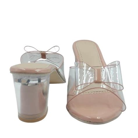 Shoe On Cart Transparent Bow Heels - ShoeOnCart