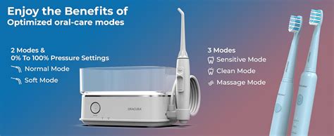 ORACURA® Daily Care Combo Water Flosser® OC450 White & SB100 Sonic Lite ...