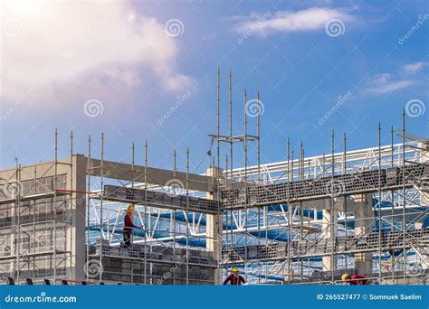 Scaffolding Pipe Clamp And Parts,construction Site With Scaffold And ...