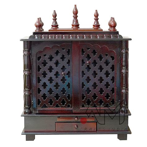 AM Crafts India Handpainted Wooden Home Temple Large Size 24x12x30(Inch ...