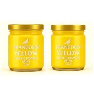 Francolin®️ Acrylic Pigment Paint 2x50ml – Premium Artist Grade Pigment ...
