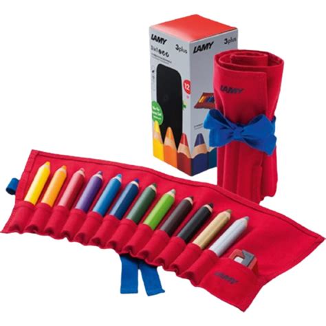 Lamy 3 Plus Coloured Pencils | Thick Lead 10 Mm | Square Form, Rounded ...