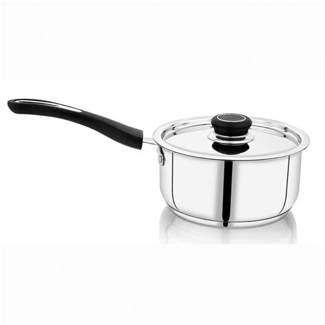 VINOD - DONIV Stainless Steel Sorrento Sandwich Bottom Saucepan with S ...