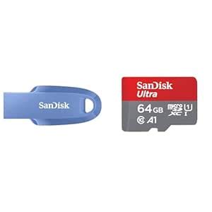 SanDisk ® Ultra Curve USB 3.2 128GB 100MB/s R Navy Blue : Amazon.in ...