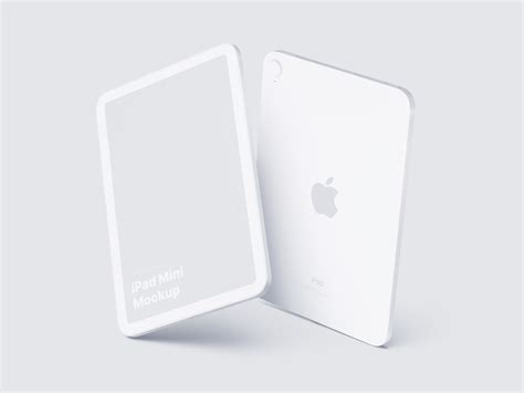 iPad Mini Clay Mockups, Scene 05 | Photoshop, Sketch, Figma