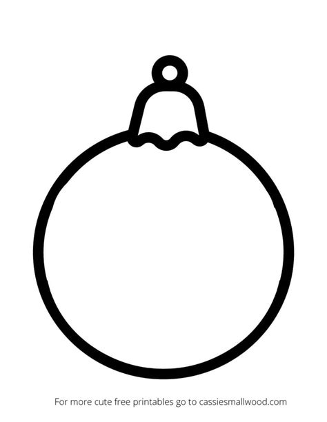 Printable Christmas Ornaments Blank