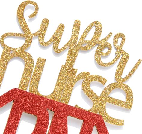 Buy Ferastar Super Nurse Graduation Cake Topper - Congrats Nurse for ...