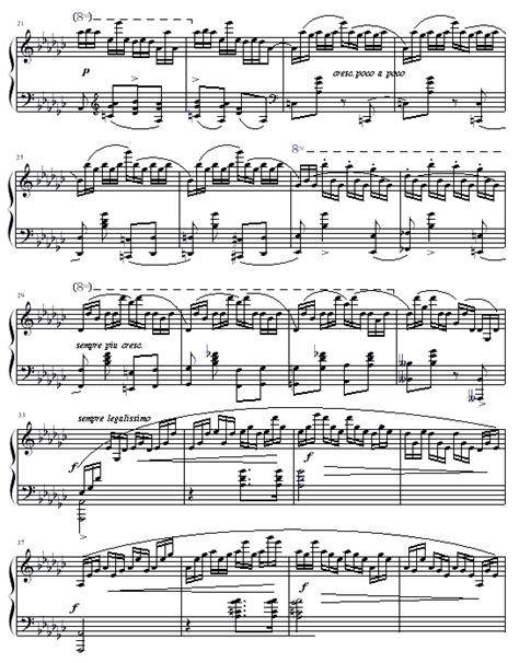 黑鍵練習曲-肖邦練習曲OP10 NO5雙手簡譜預覽