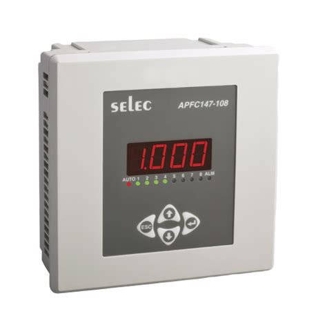 APFC147-108-90/550V SELEC Automatic Power Factor Controller With 8 ...