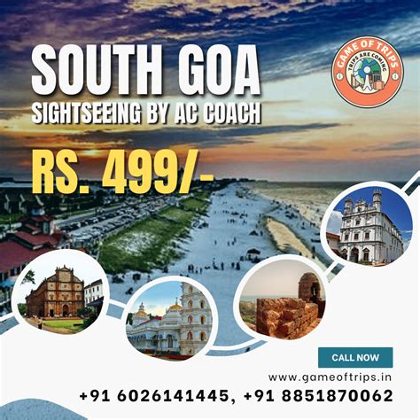 South Goa Sightseeing SIC | Game of Trips